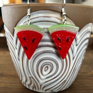 Vibrant Watermelon Earrings